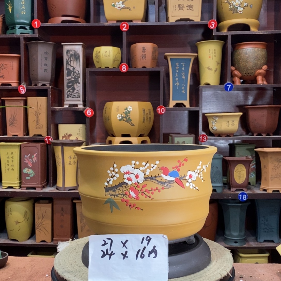 紫砂艺术紫砂花盆