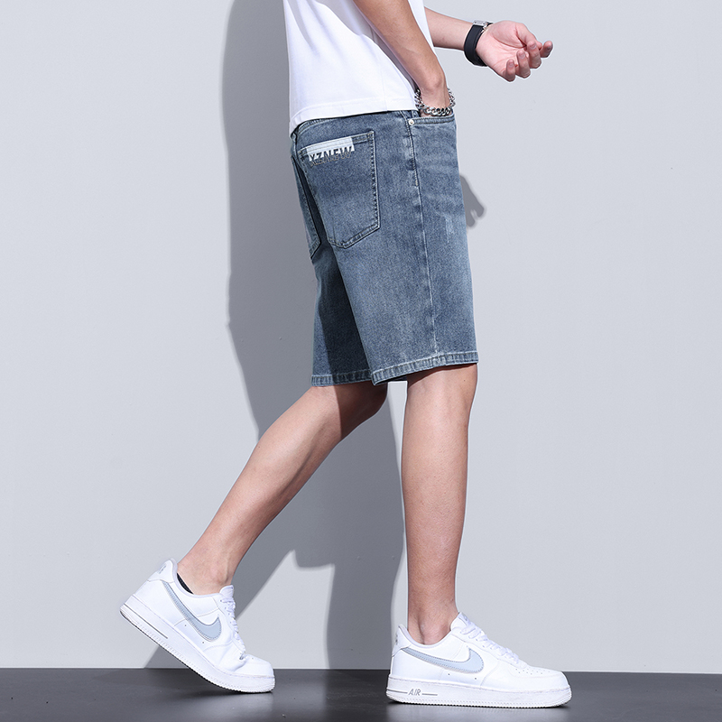 2025夏季短裤男士潮流百搭韩版时尚牛仔短裤男款五分裤休闲短裤子