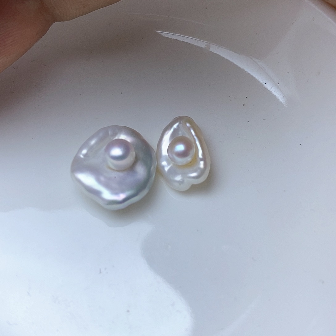 淡水珍珠吊坠合金胖*