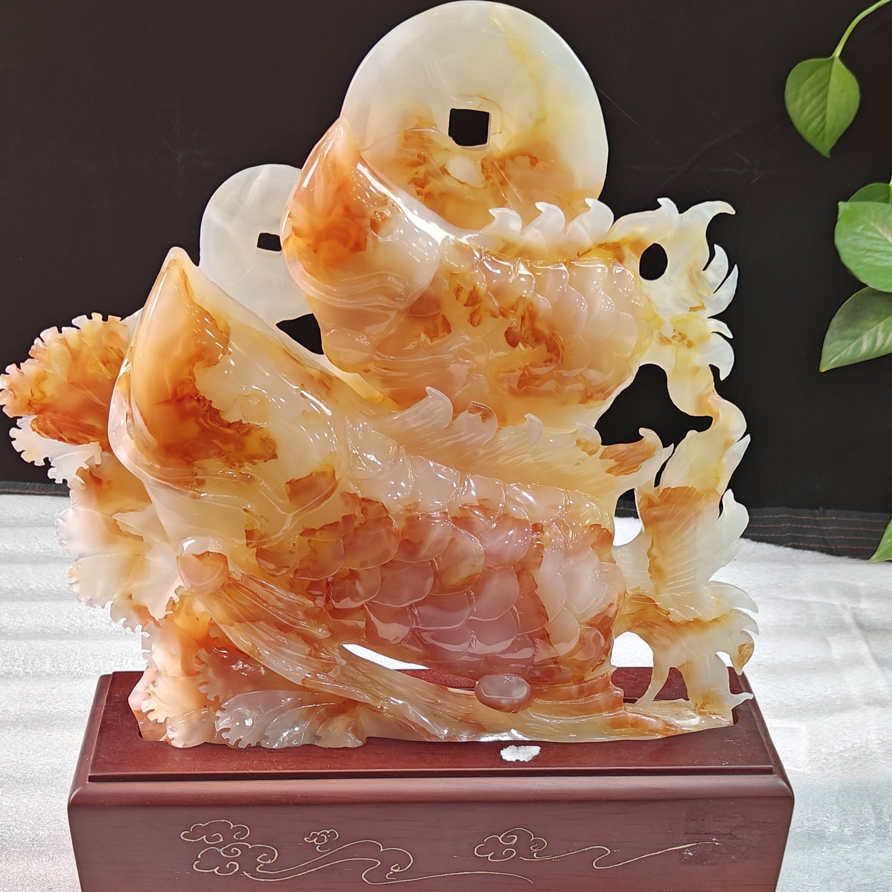 创意家居装饰办公摆没公司开业乔迁之年年有余