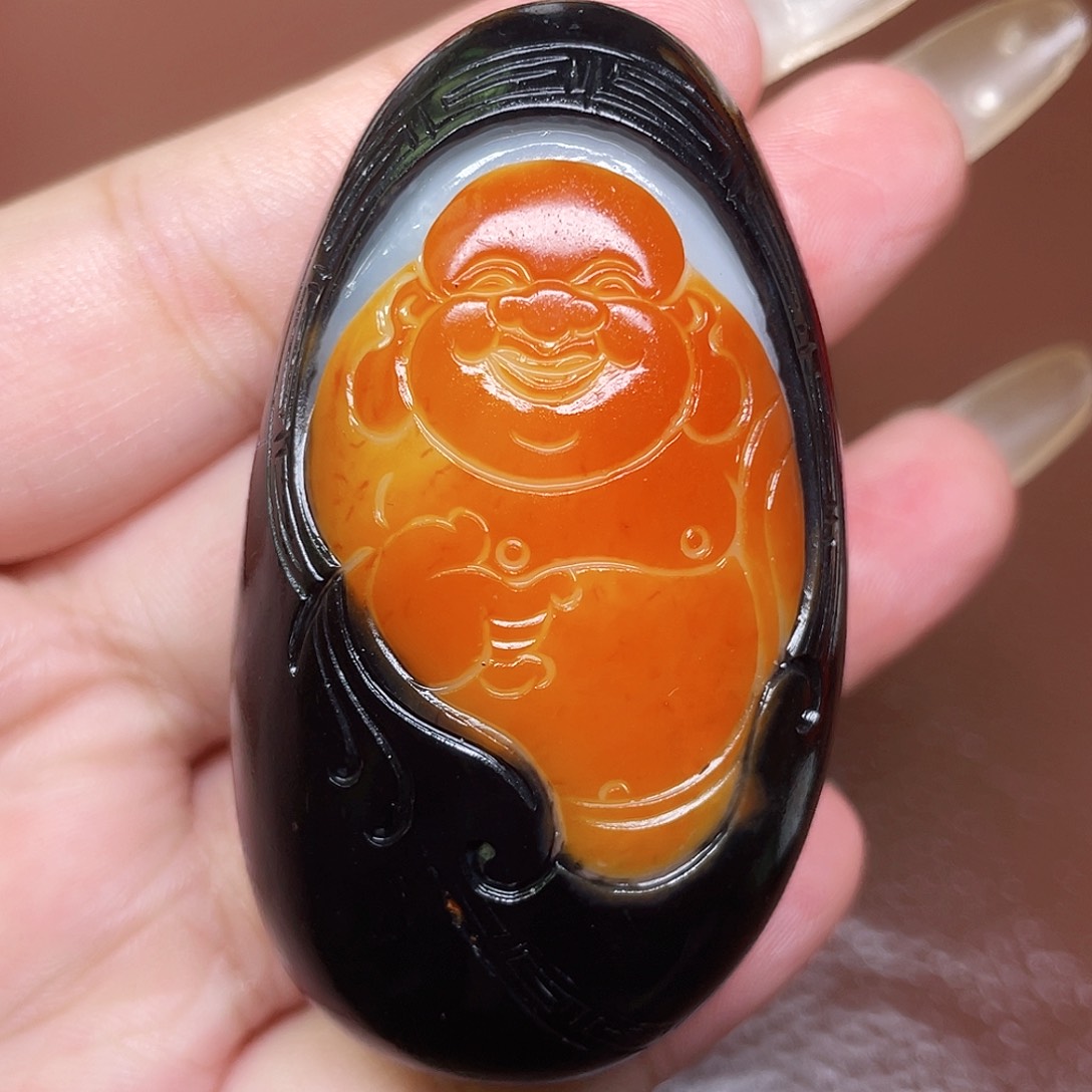 和田玉未镶嵌颈饰牛*