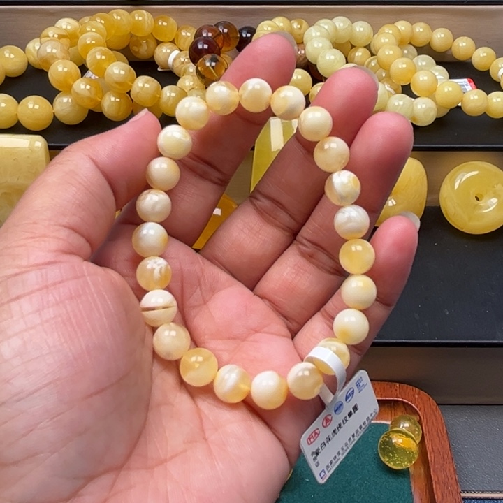 琥珀未镶嵌珠宝奇石M235号8+妖花