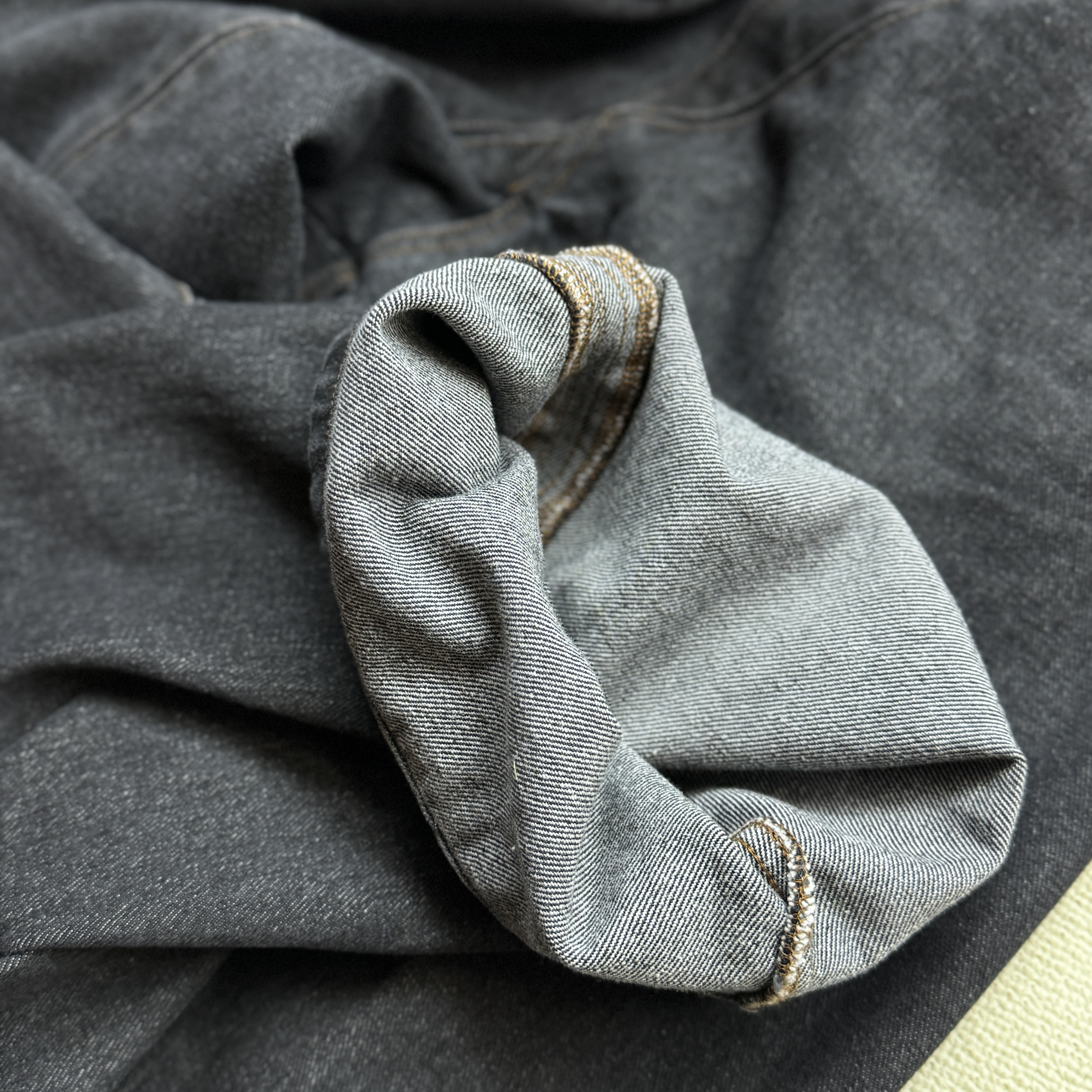 33601-纯色休闲纯色长裤百搭款牛仔裤-F