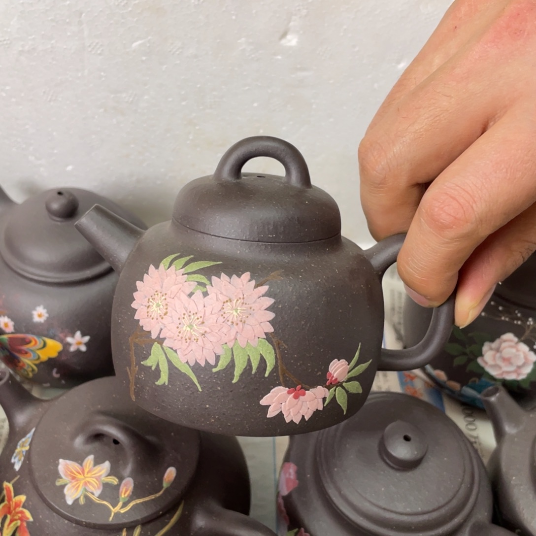 草***林茶杯红泥紫砂主人杯170vc