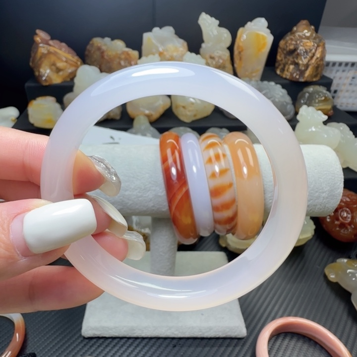 玛瑙/玉髓合金手镯56圈口