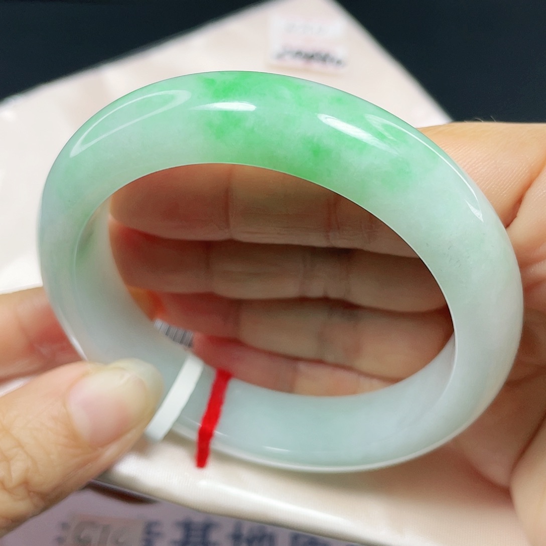 未镶嵌手镯翡翠正圈57。025