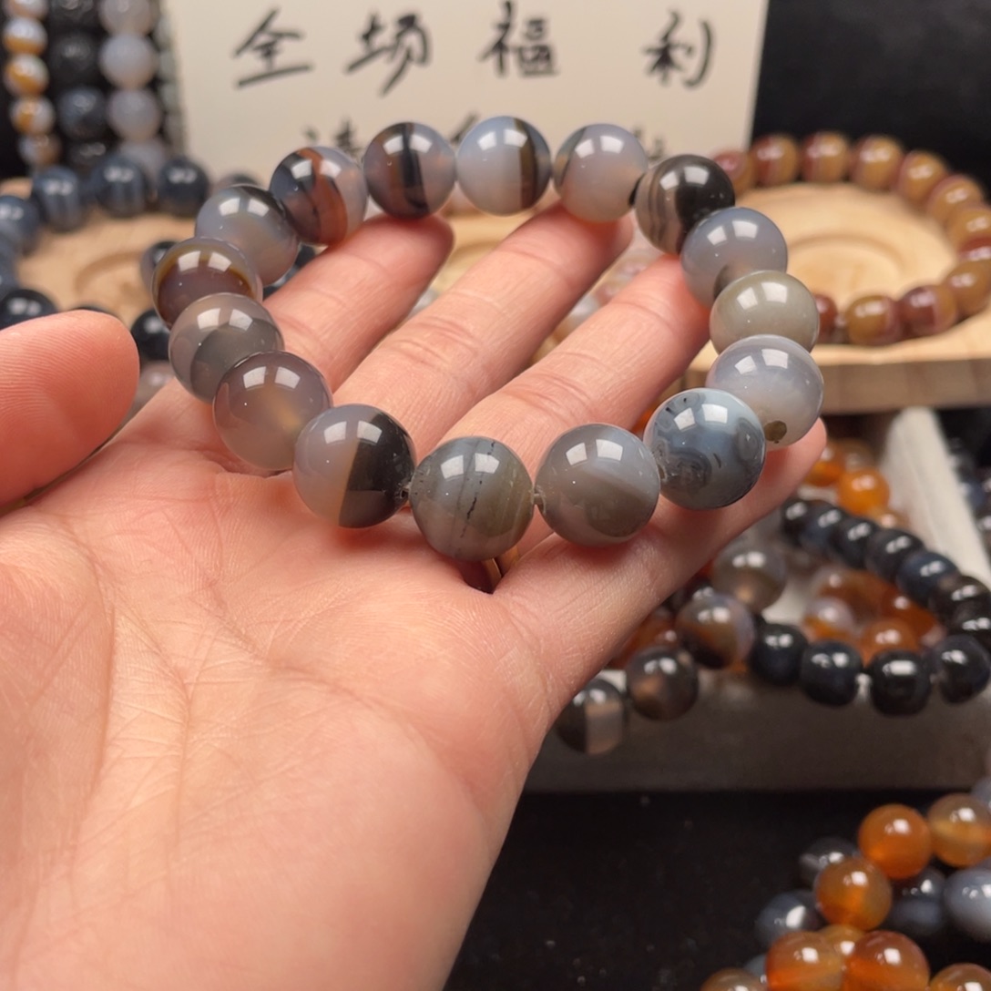 玛瑙/玉髓未镶嵌手链