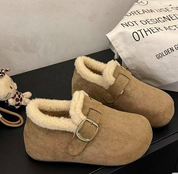 THPE6V1--内增高5CM加绒保暖冬季2025新款复古美拉德舒适勃肯鞋