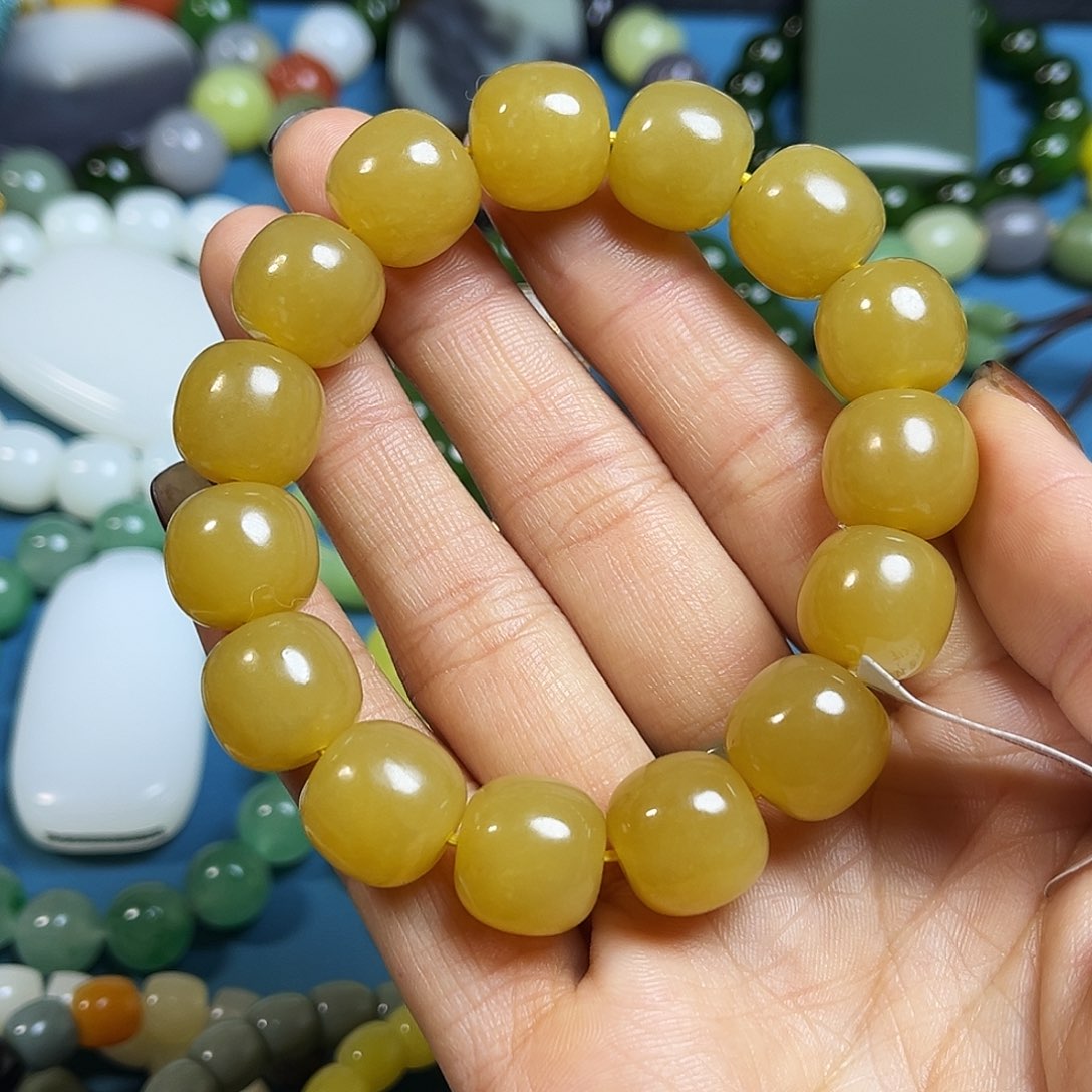 和田玉手串未镶嵌