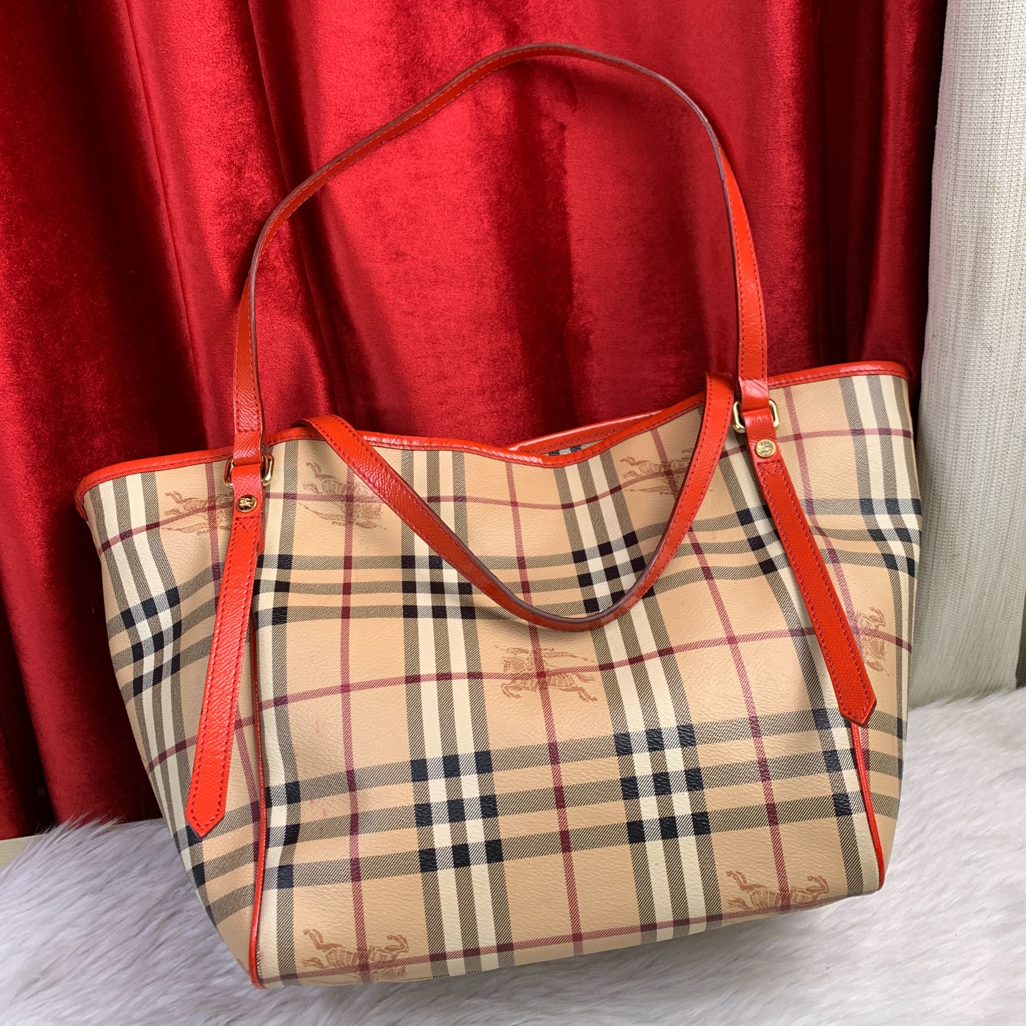 95新 BURBERRY/博柏利 格纹单肩包/ZH10916039/6039