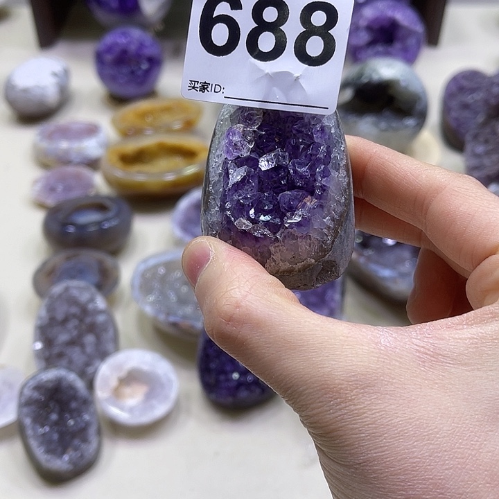 紫晶摆件未镶嵌摆件688