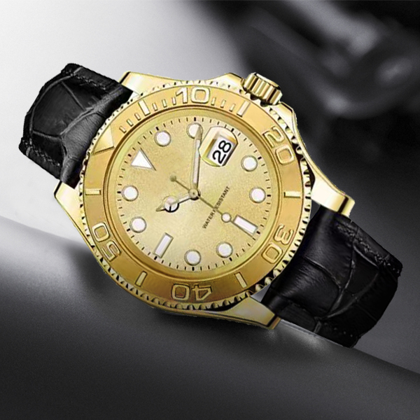 2025新款男款名表超强夜光防水金色潮流男士腕表