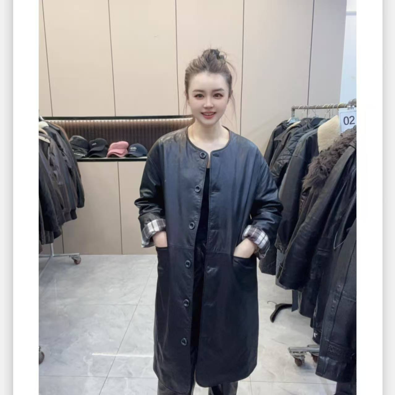 一号-2025新款皮衣外套时尚休闲街头百搭女士设计师皮衣