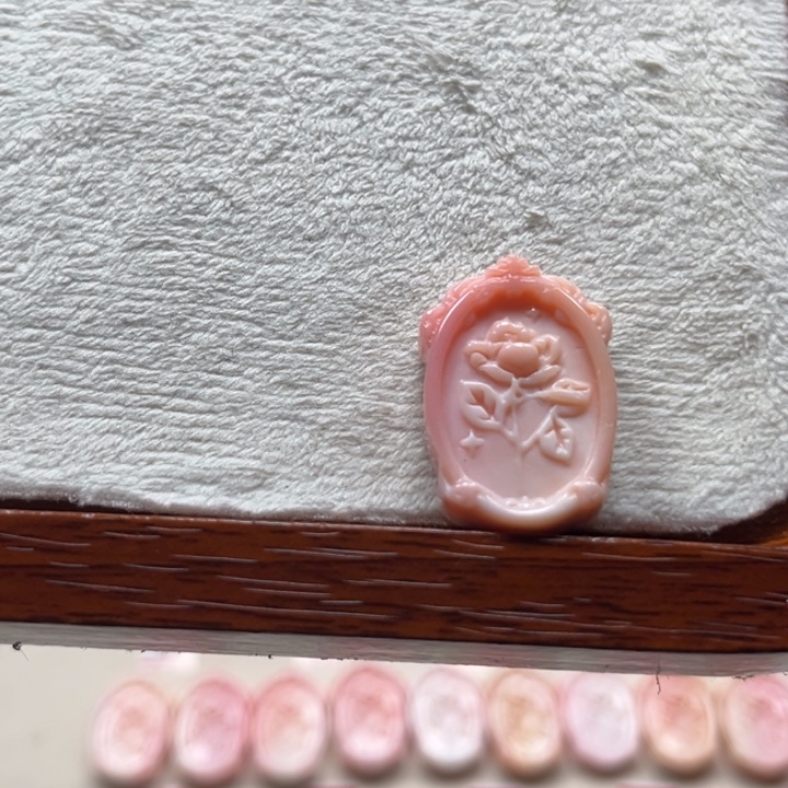 哈***哈贝壳手串/手链粉贝花牌瑕漏