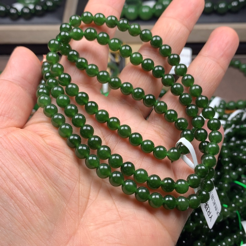 【闪购商品】颈饰未镶嵌和田玉（碧玉）战****士6m m