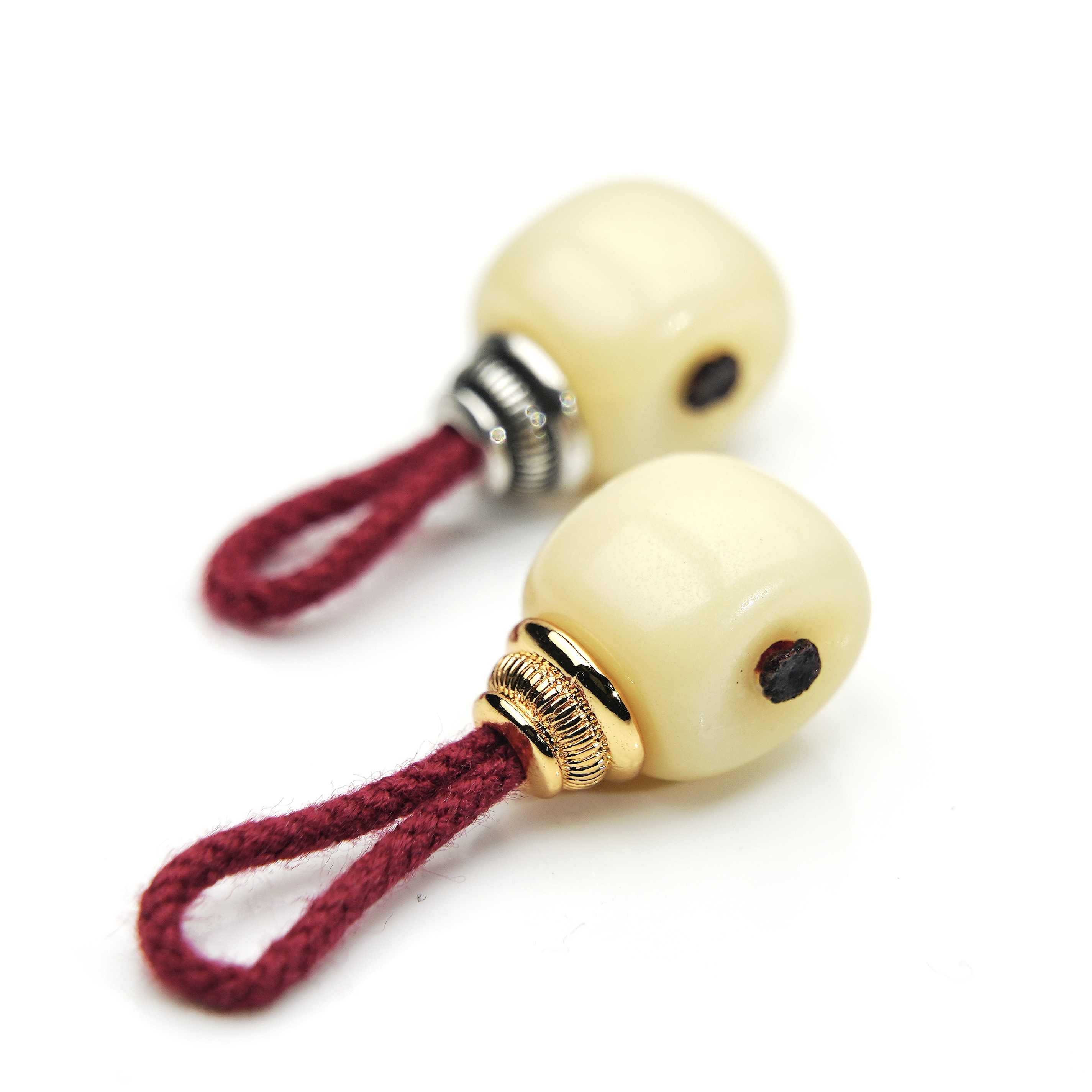 【玖仰文玩】藏传仿古分体驼骨三通佛头柏香佛手金刚文玩配饰 JY149