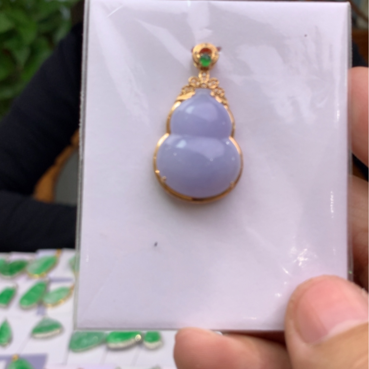 【闪购商品】翡翠18K金镶嵌颈饰翡翠
