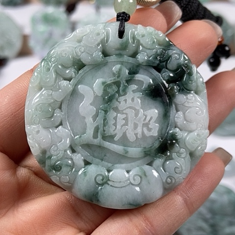 翡翠颈饰未镶嵌貔貅招财进宝福利
