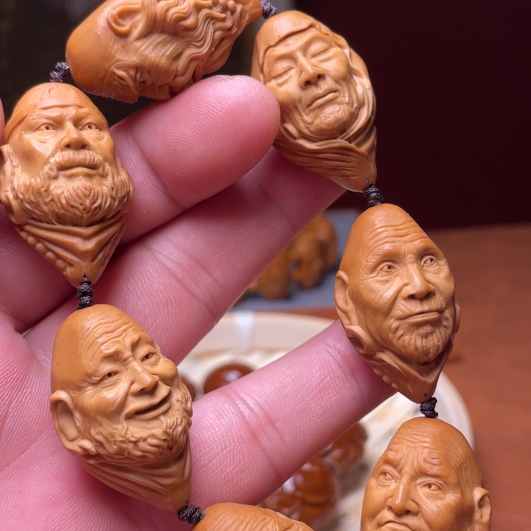 橄榄核手串/手链2.1尺寸，七星罗汉