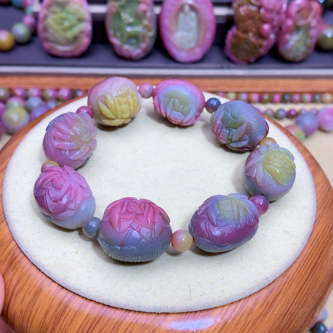 玛瑙未镶嵌手链盐源