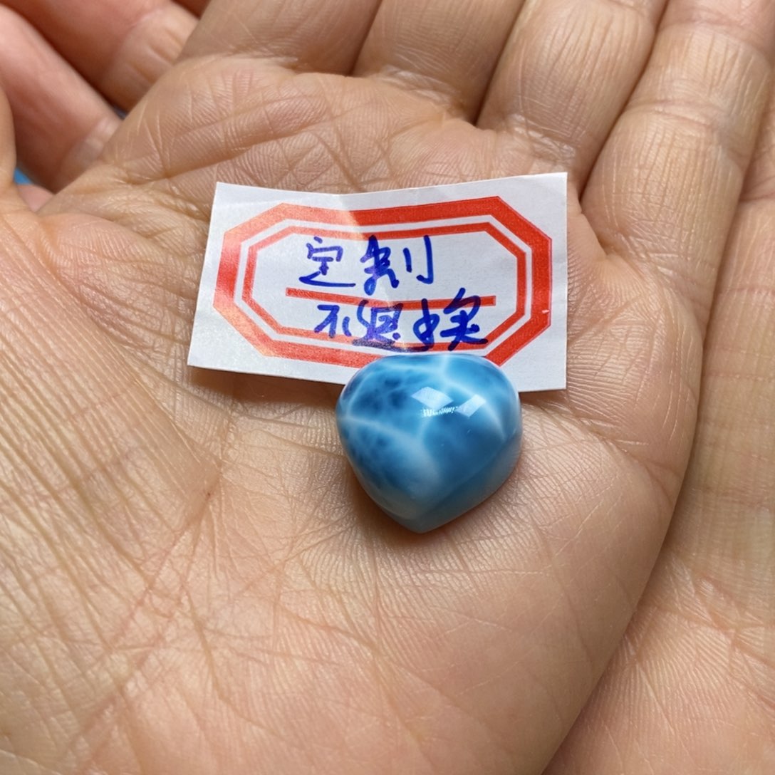 针钠钙石（海纹石）颈饰未镶嵌风*