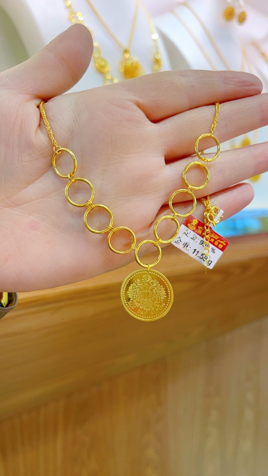 足金项链11.58克（720/克）