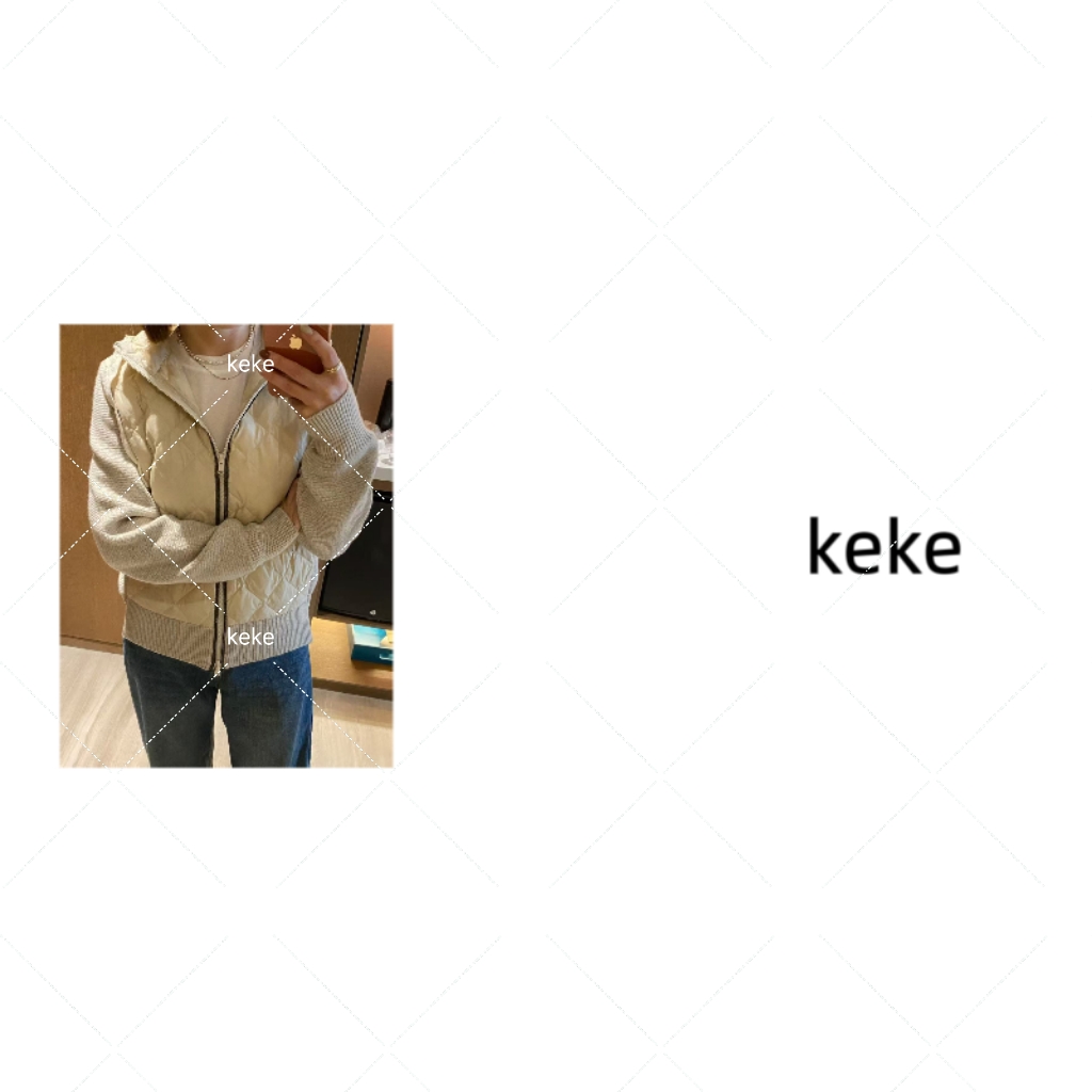 【Keke甄选好物】降温福利 暖心价 BC羊毛针织拼接鹅宝宝棉服外套