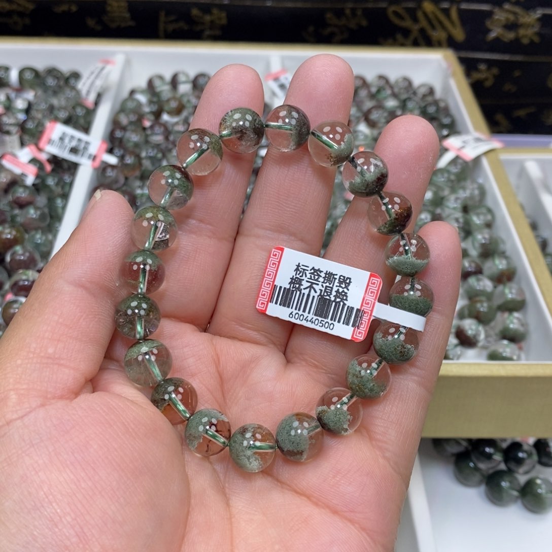 水晶绿幽灵手串未镶嵌?****?