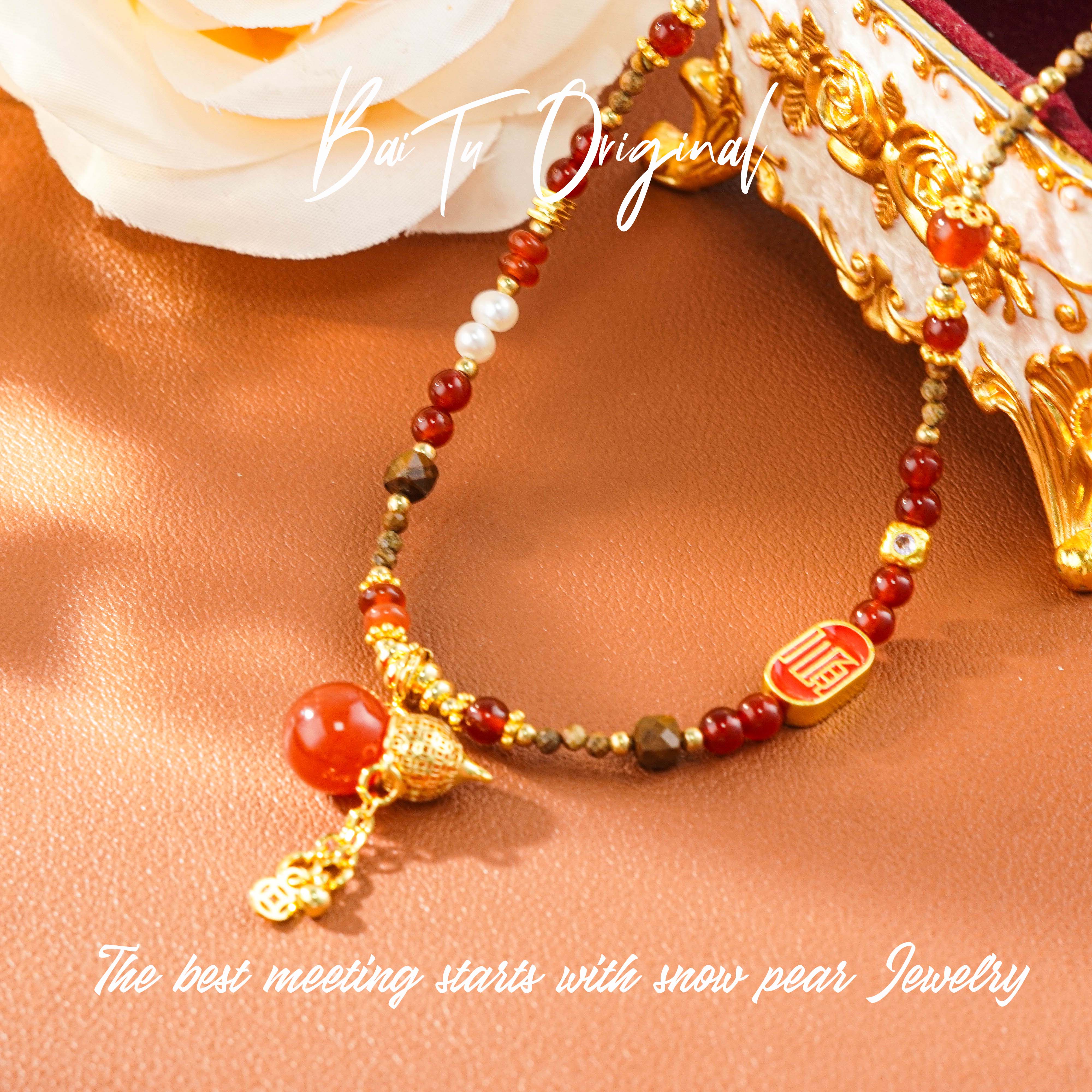 【柏荼】瑙 ♠ 原创设计 轻奢手工 CX3486 项链