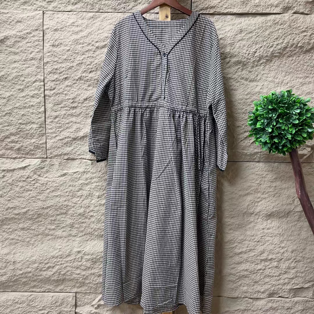 5522新款秋季时尚休闲显瘦减龄连衣裙QZ