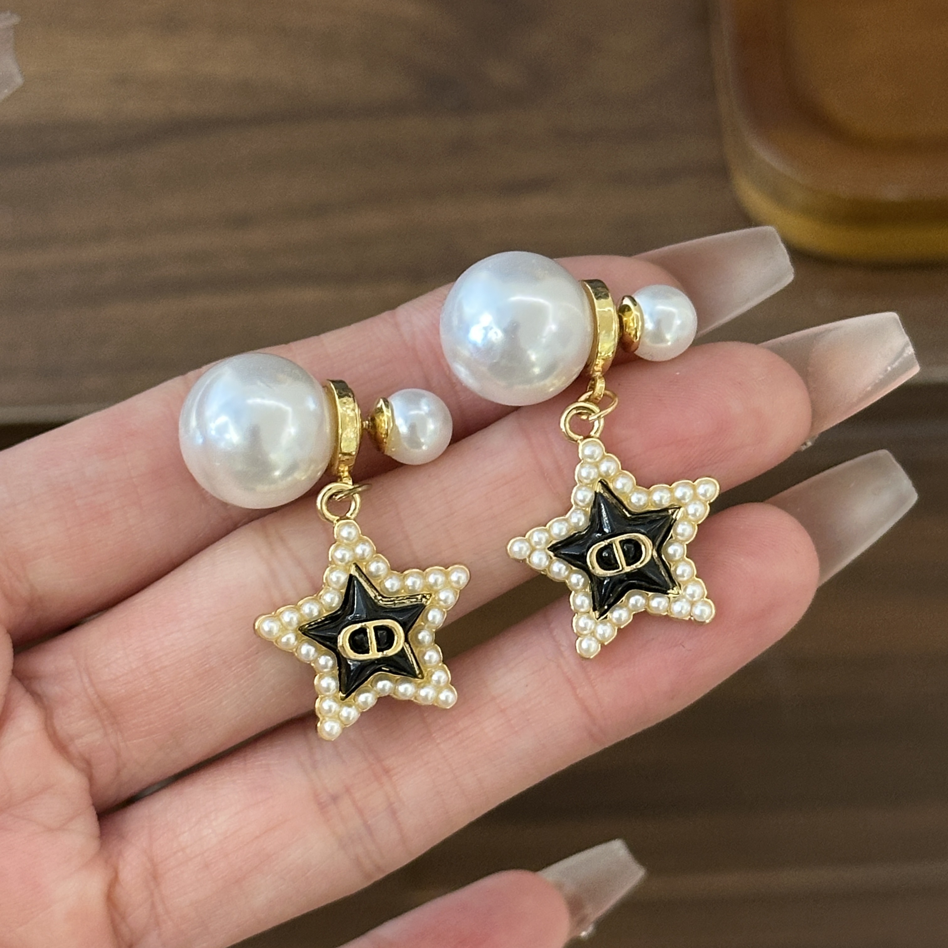 铜合金仿珍珠耳饰 CC8924  高定系列 耳环