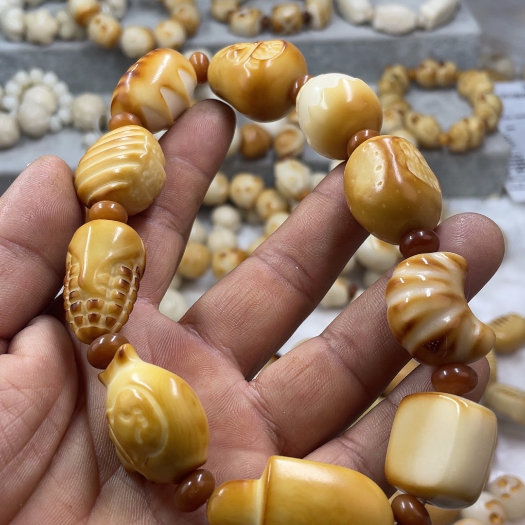 吊坠菩提根/象牙果全品象牙果食物组合烤色