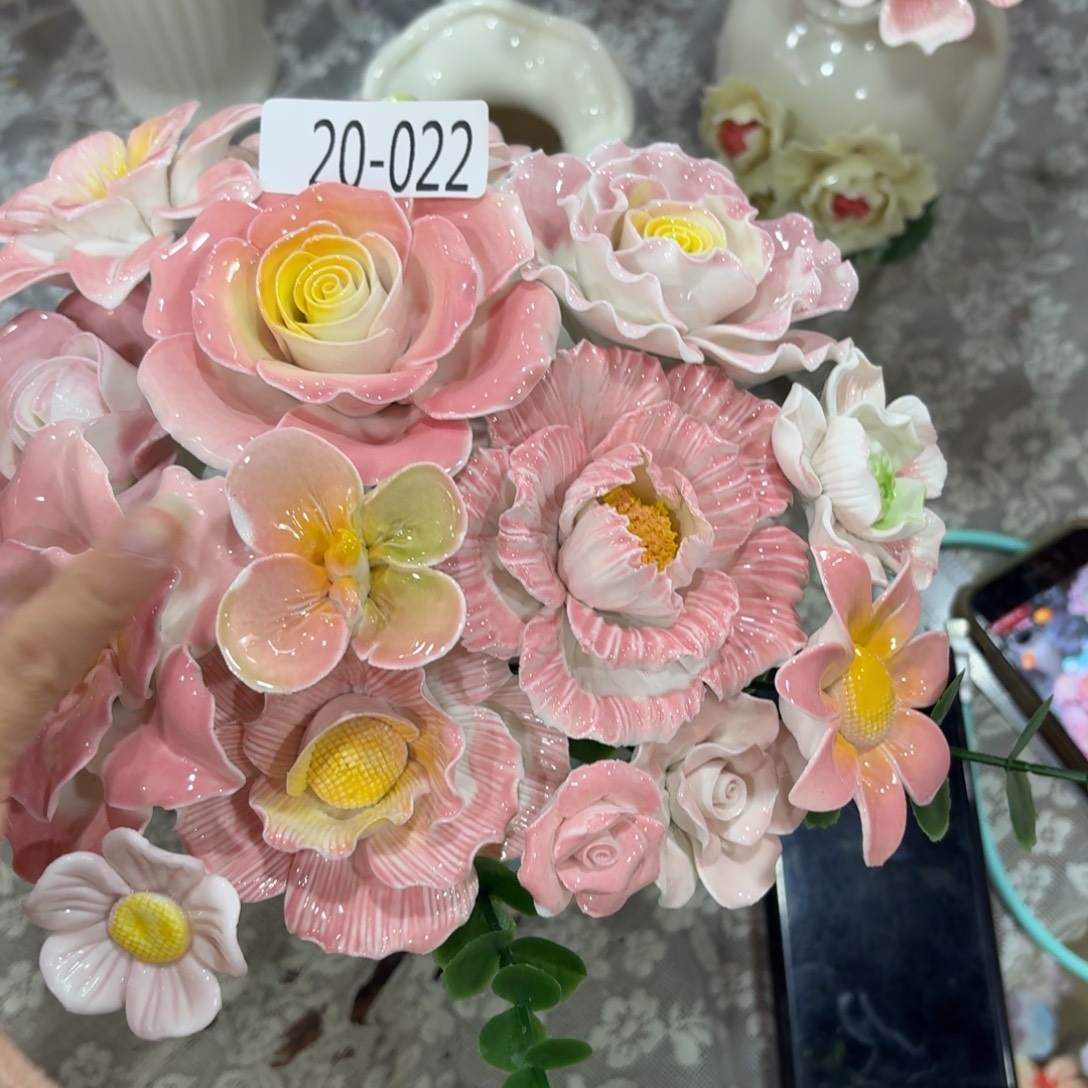 2022 陶瓷花拍满20元发货，退款的拉黑