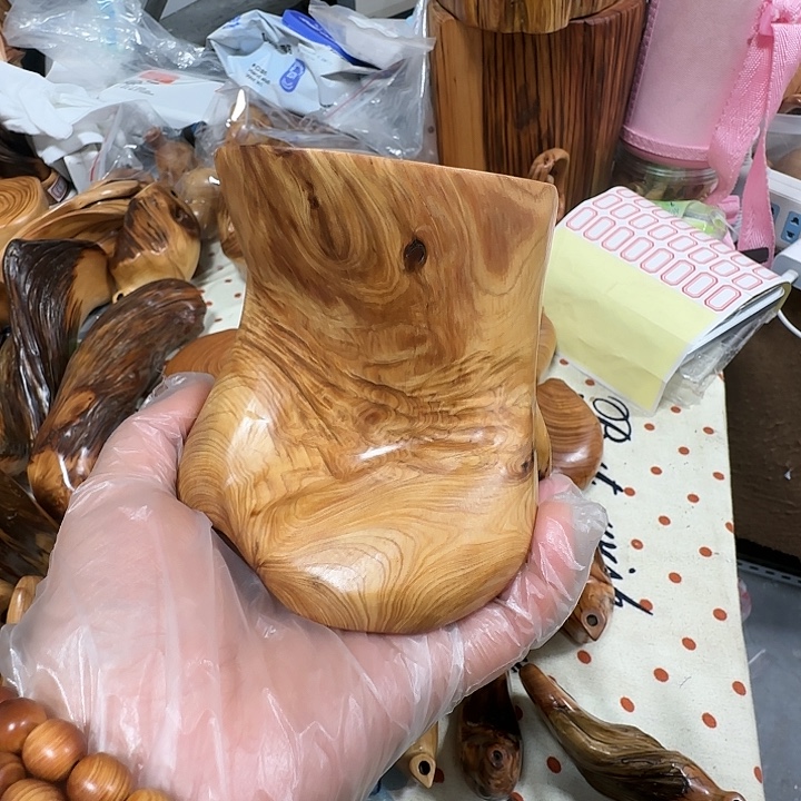 百***见柏木太行崖柏陈化黑油聚宝盆