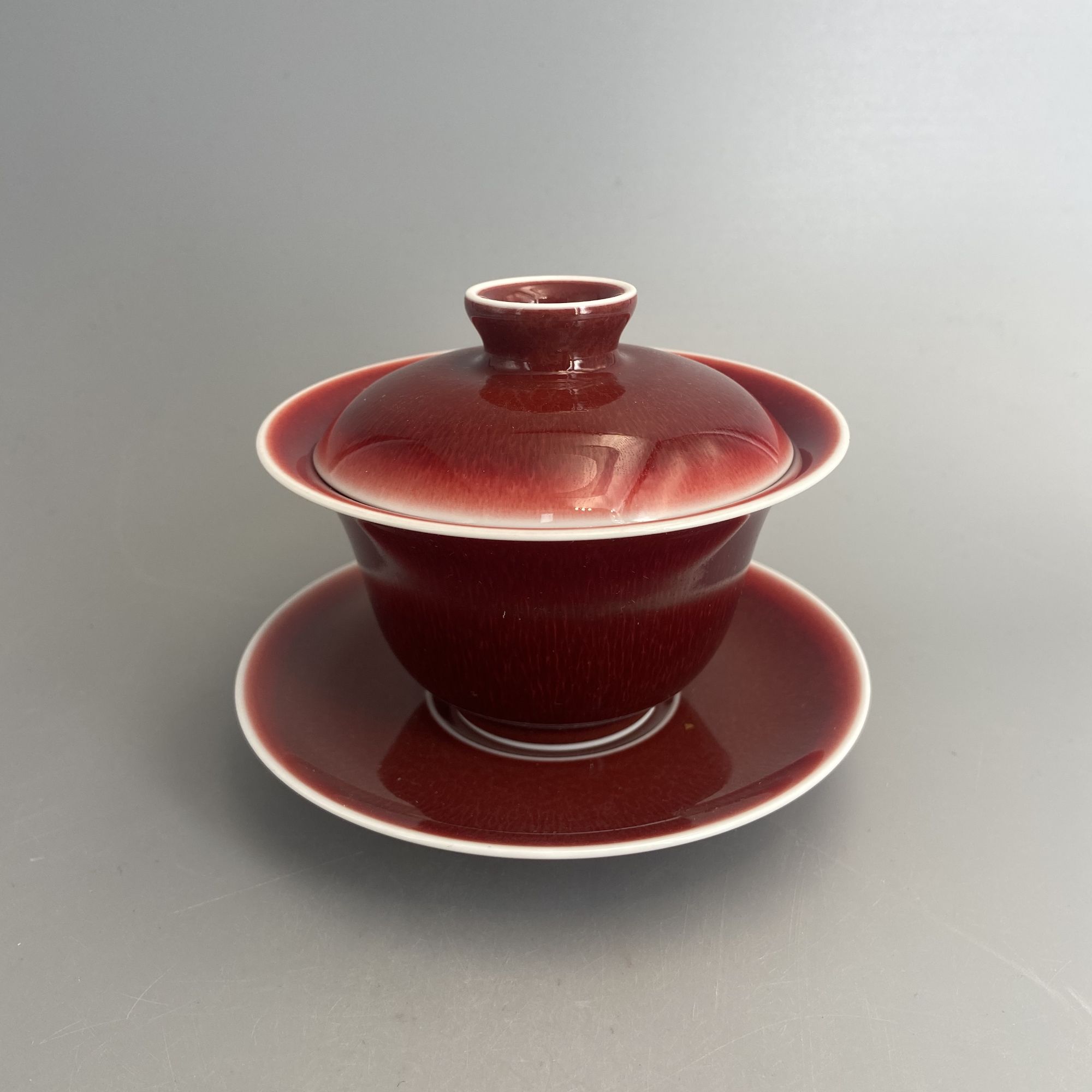 古古景德镇瓷器溯源行郎红花神三才90cc  rht00048