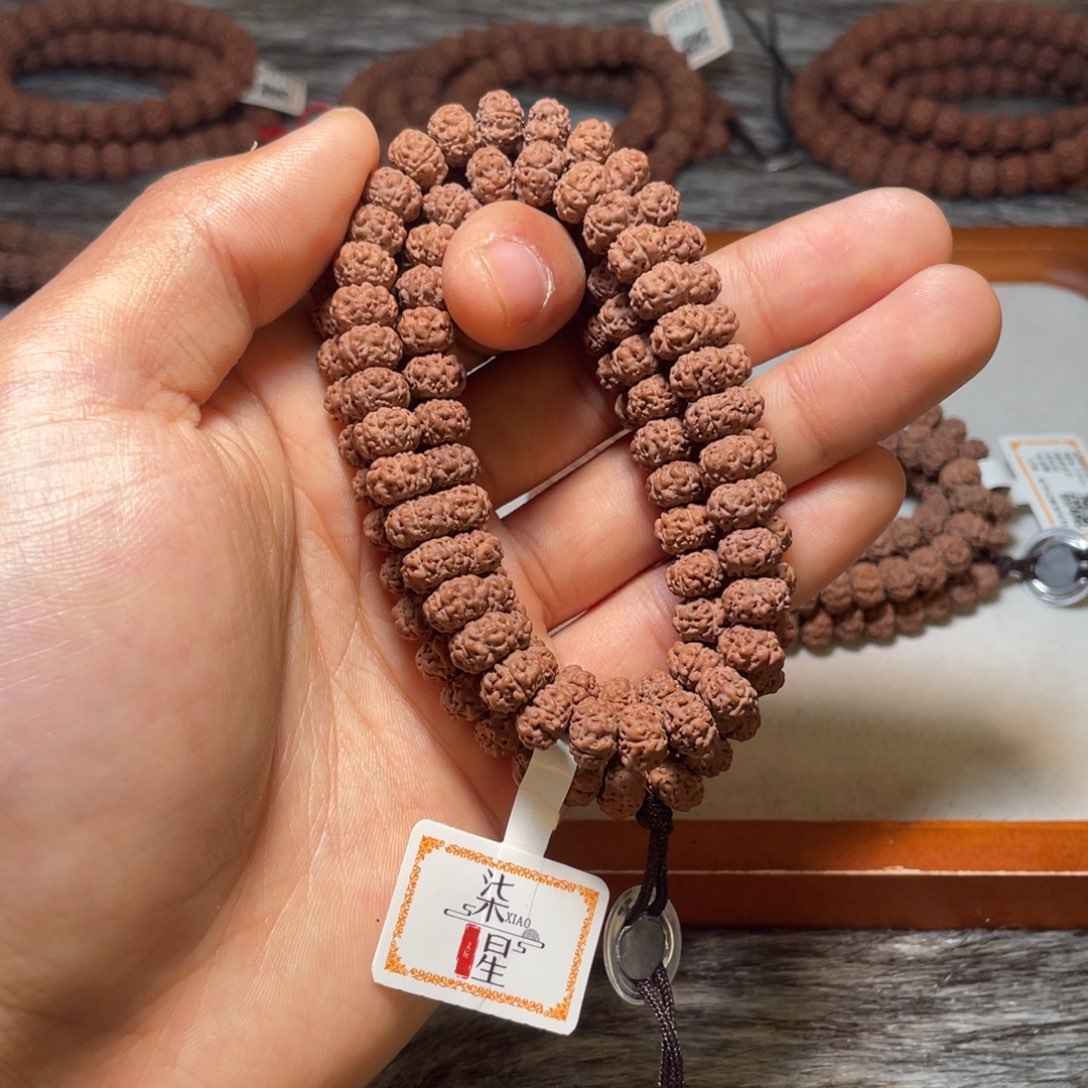 森***塞金刚菩提手串精挑战神双龙飞碟树祖108