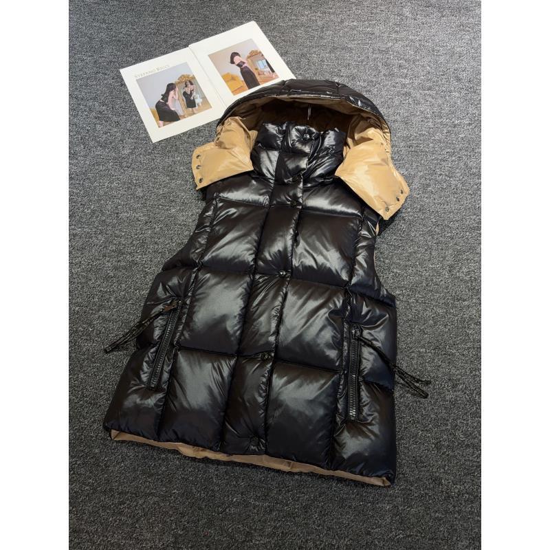 拼色连帽休闲风洋气百搭马甲保暖加厚时尚