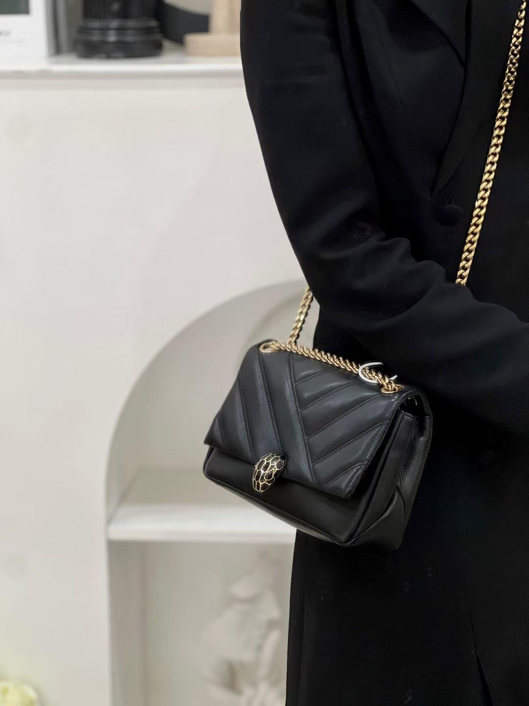 99新 BVLGARI/宝格丽 宝格丽棉花糖黑色/优品