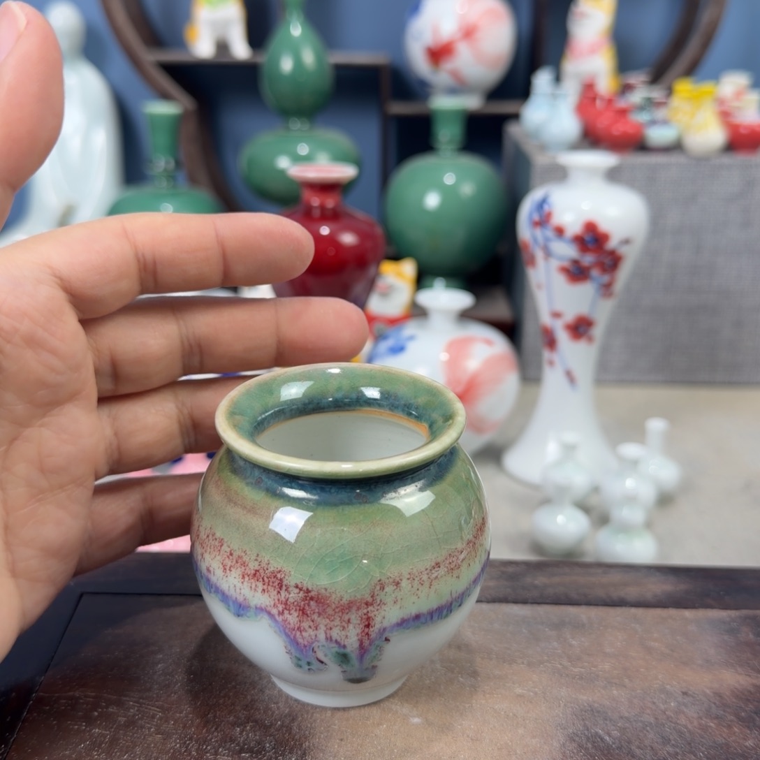 陶瓷手工小花器摆件