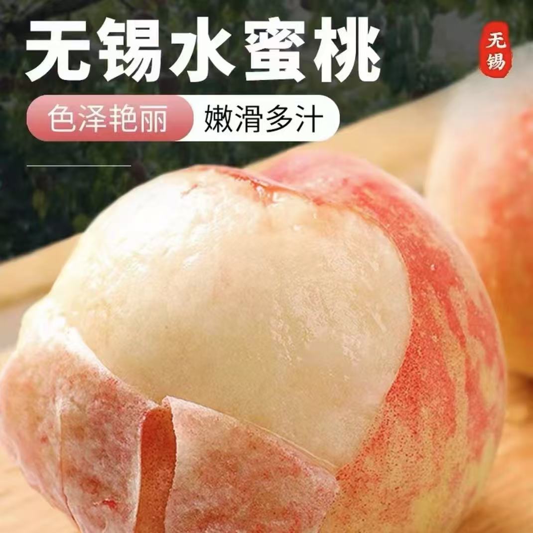 【买6送6】3-4两 12枚 正宗阳山水蜜桃头茬爆汁香甜软糯新鲜现摘明天到当季新鲜水果桃子江苏省