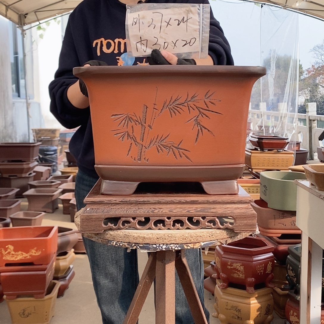 紫砂花盆紫砂花盆