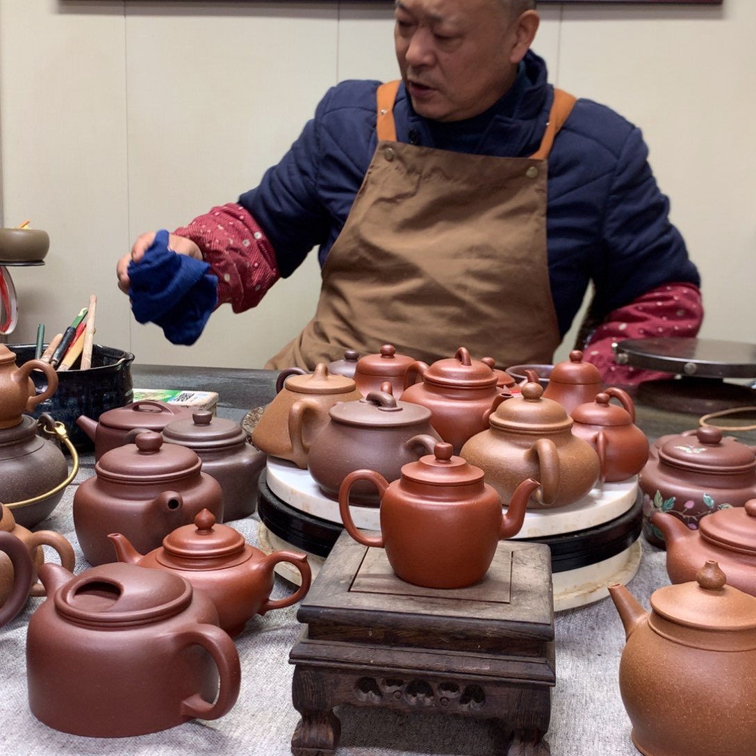 朱泥茶壶宫灯75 C半手工制作