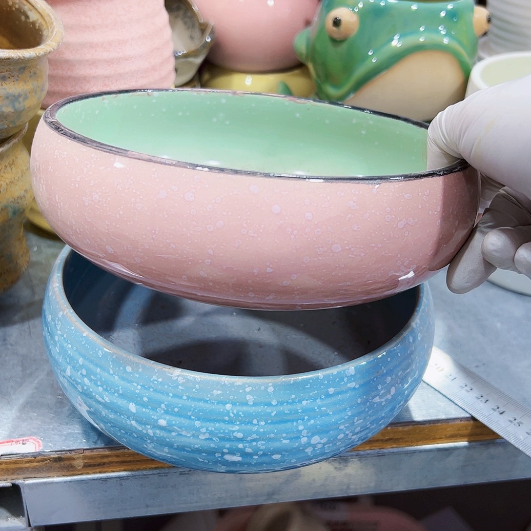 无孔外贸尾单陶瓷花盆凑单10米包邮