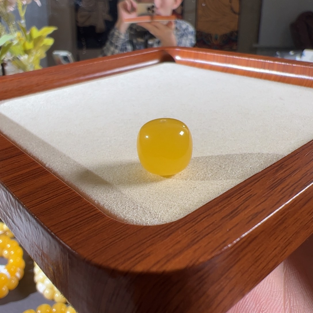 裸石蜜蜡未镶嵌13.7mm焦皮满蜜老型tt