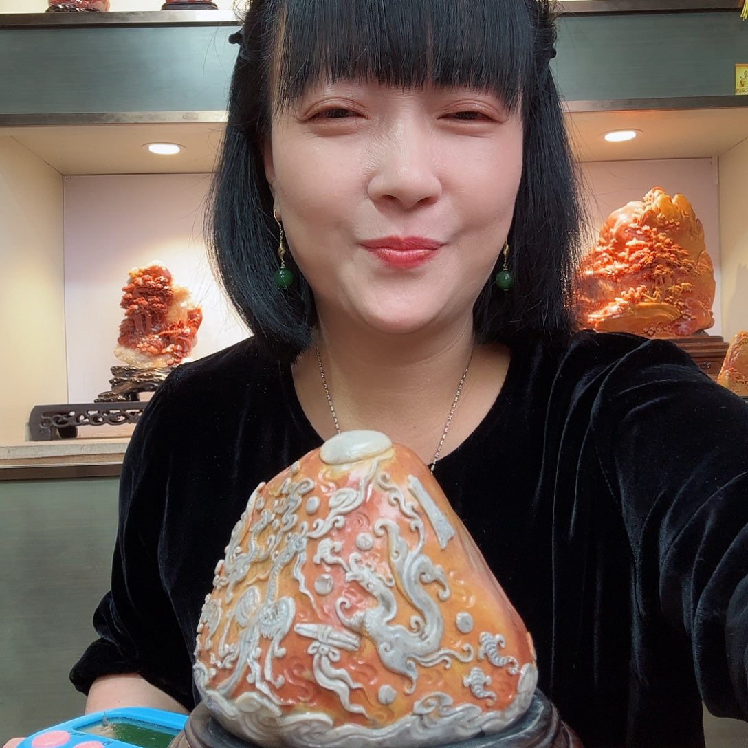 寿山石爱****)寿山石摆件