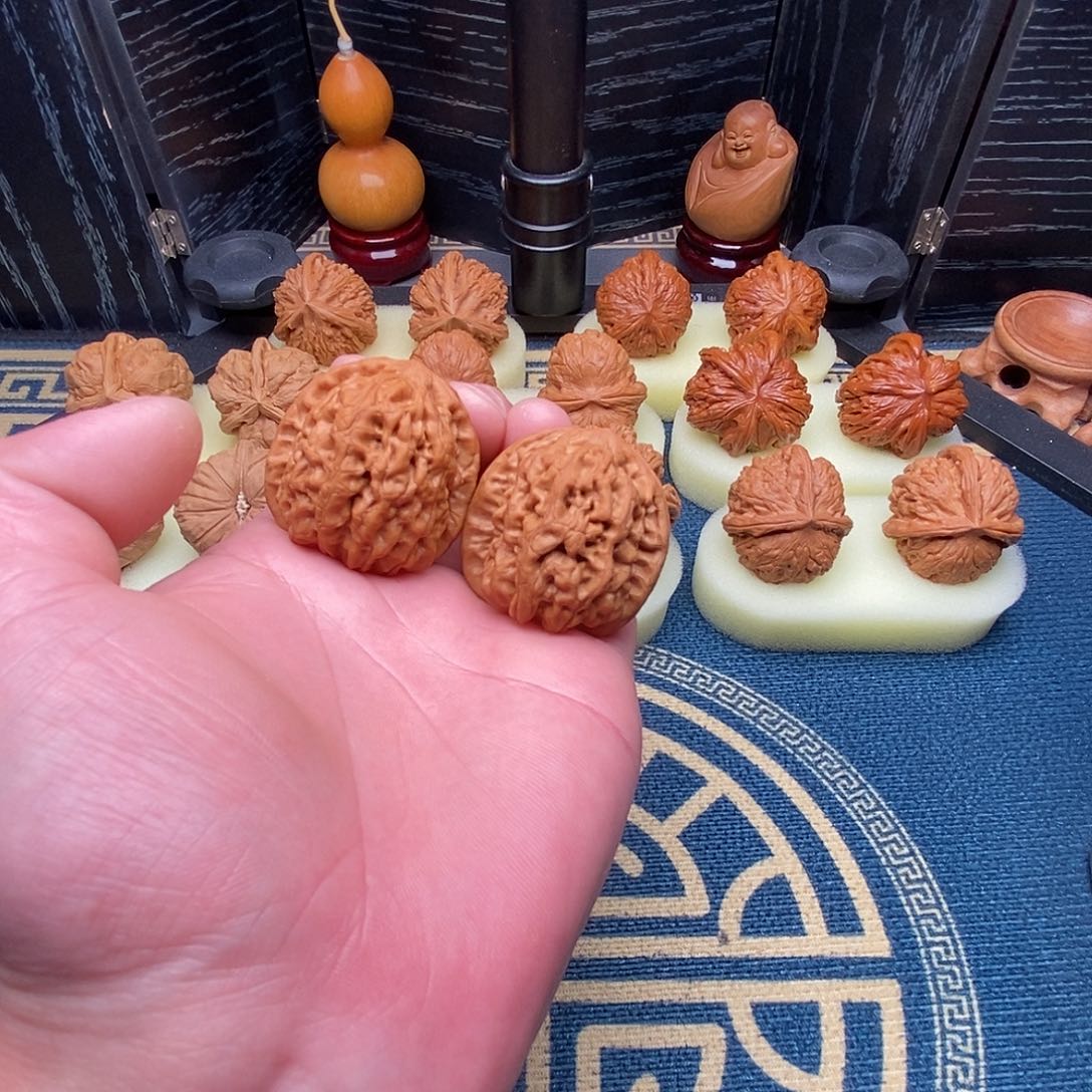 昨***好吊坠文玩核桃霸王38尺