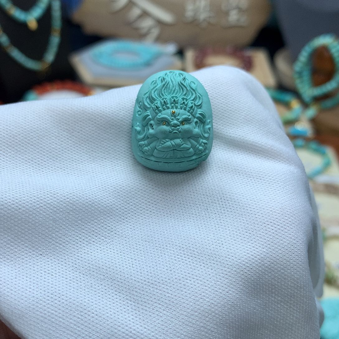 绿松石挂件未镶嵌璐*鹿