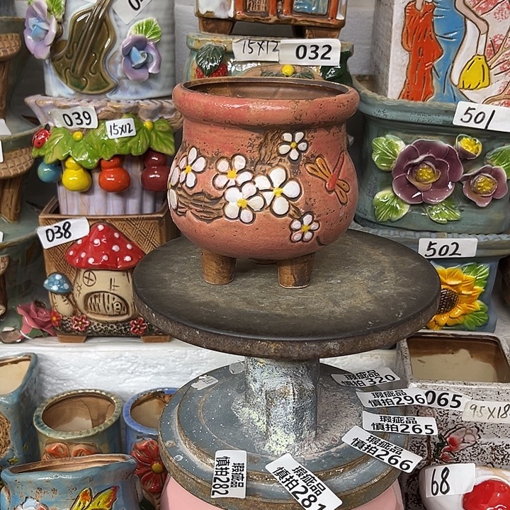 粗陶材质多肉花盆