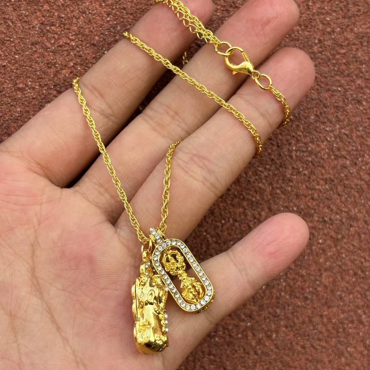 链子足银 198-精工貔貅项链