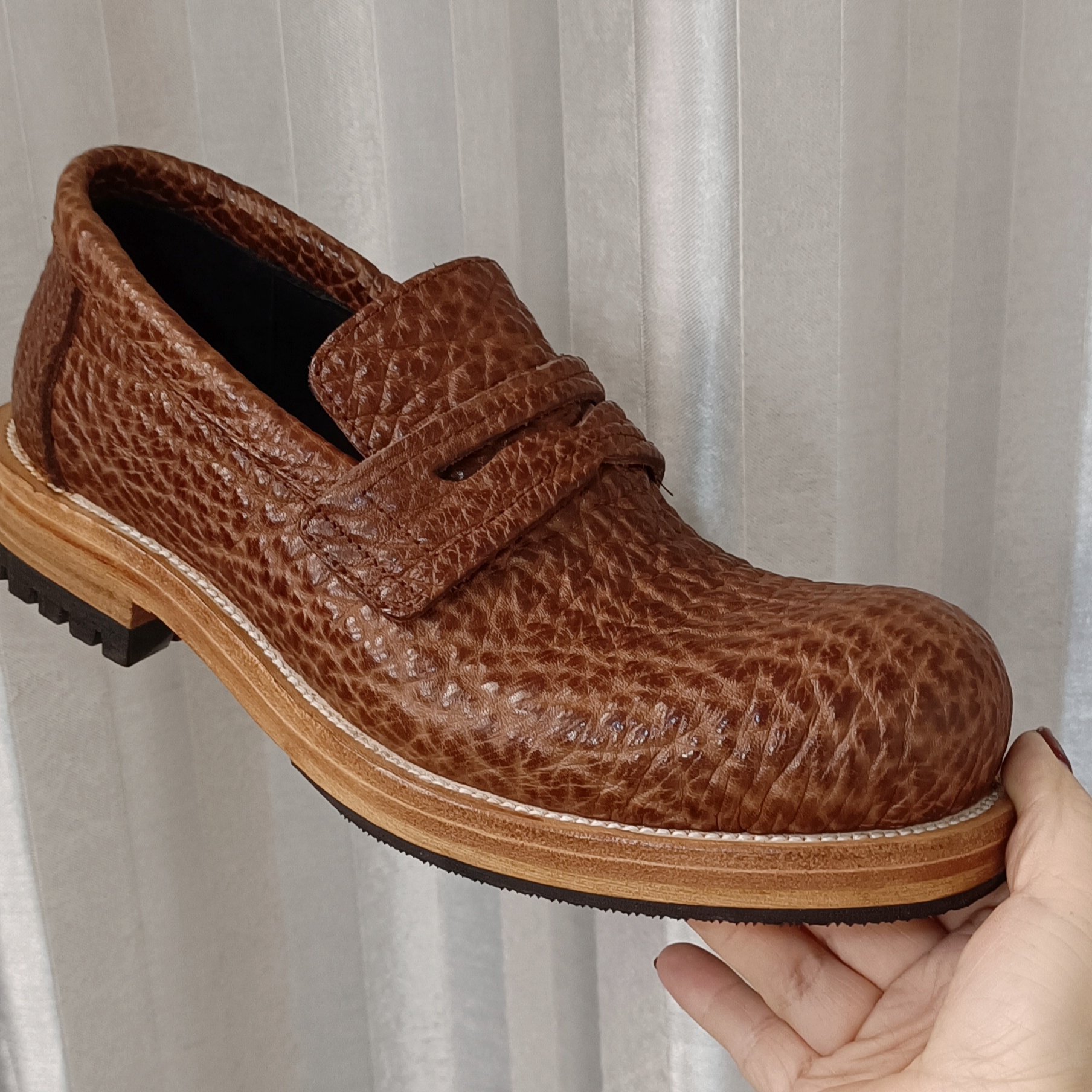 一脚蹬耐磨休闲皮鞋商务休闲鞋百搭时尚透气软面休闲鞋商务